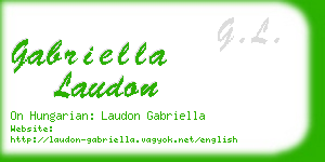 gabriella laudon business card